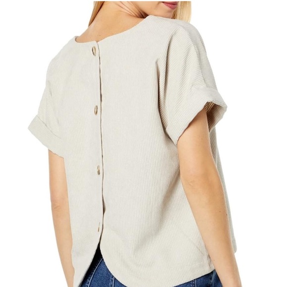 Madewell Collette Corduroy Drapey Top - Picture 3 of 10